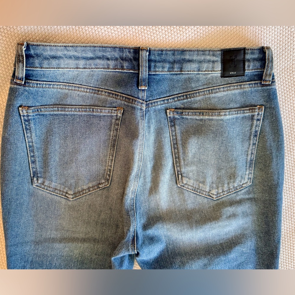 HALE by AG Piper Sculpted High Rise Embroidered Raw Hem Skinny Jeans Boho Style! - Picture 8 of 16